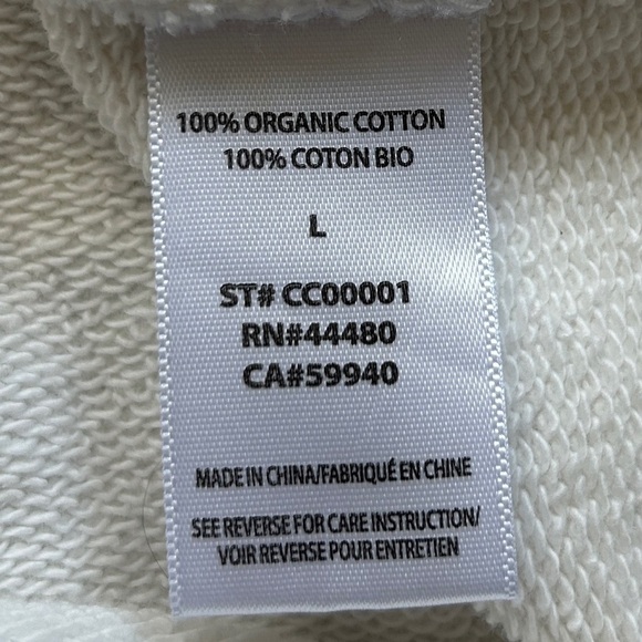 Happily Ever Present Be Where You Are White Graphic Sweatshirt Size Large - Picture 6 of 9